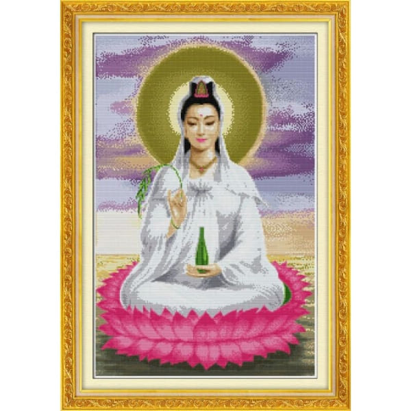 Kwan-yin sitting on lotus platform(1)