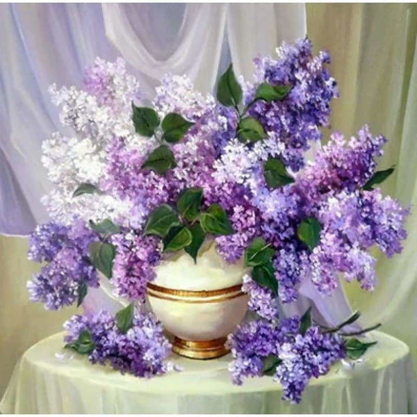 Lilac Vase - NEEDLEWORK KITS