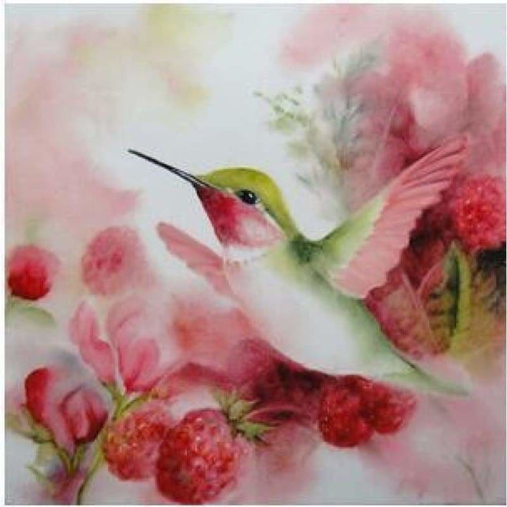 Full Drill - 5D DIY Diamond Painting Kits Watercolor Love Bird Flowers - NEEDLEWORK KITS