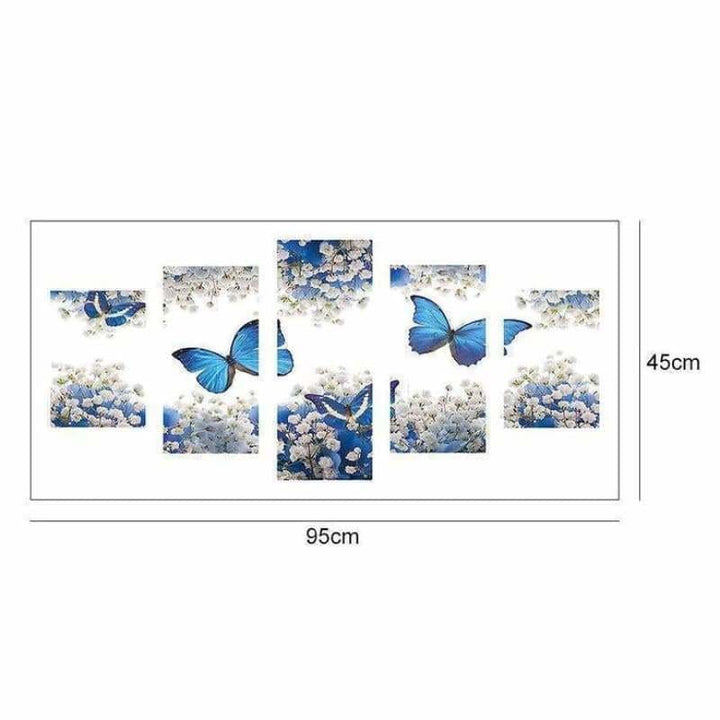 Full Drill - 5D DIY Diamond Painting Kits Multi Panel Butterfly - NEEDLEWORK KITS