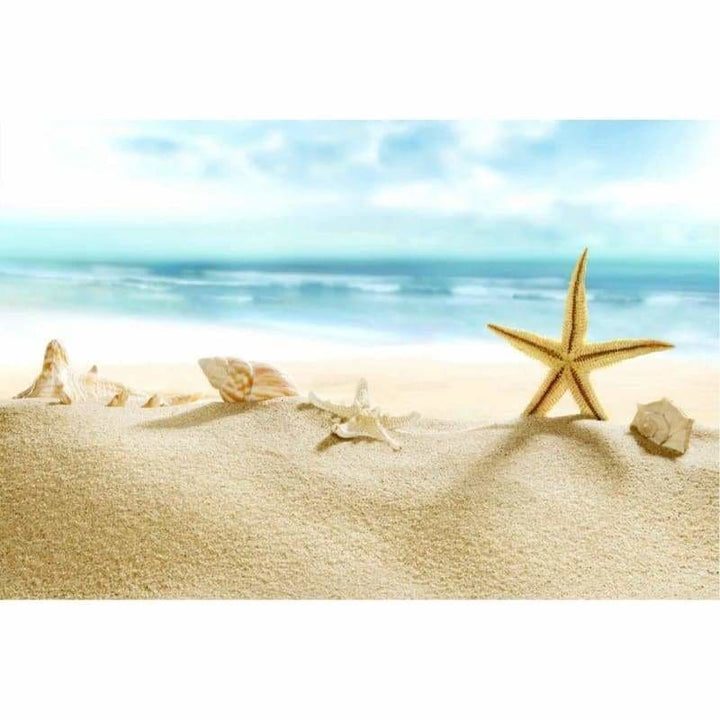 Full Drill - 5D Diamond Painting Kits Beautiful Shell Starfish on the Beach - NEEDLEWORK KITS
