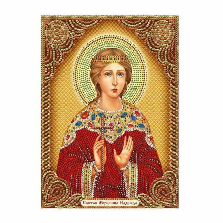 Full Drill - 5D DIY Diamond Painting Kits Heavenly Portrait Of Christianity Mother Mary - NEEDLEWORK KITS
