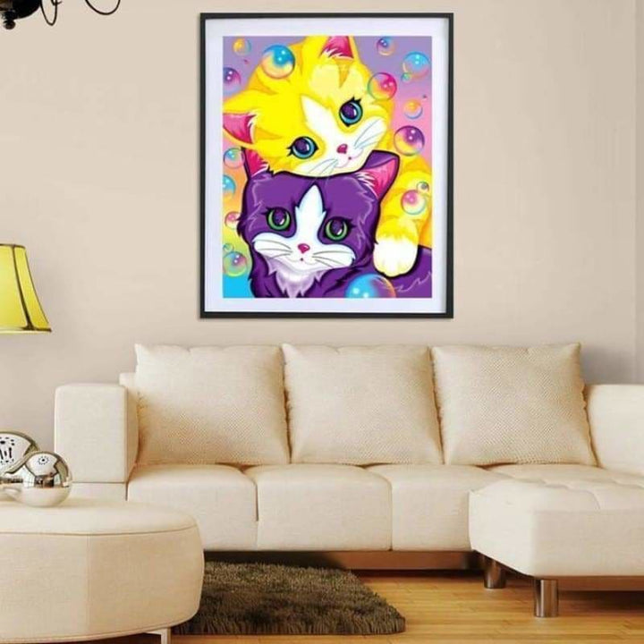 New Hot Sale Cartoon Cat Home Decor Diy Full Drill - 5D 