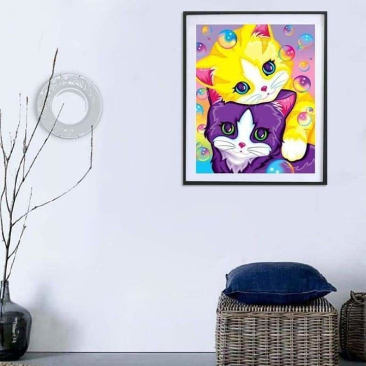 New Hot Sale Cartoon Cat Home Decor Diy Full Drill - 5D 