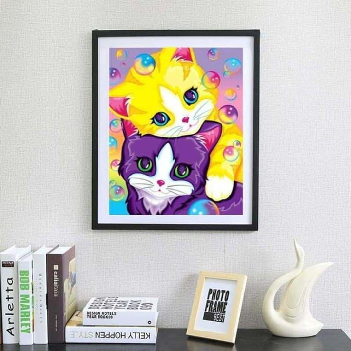 New Hot Sale Cartoon Cat Home Decor Diy Full Drill - 5D 