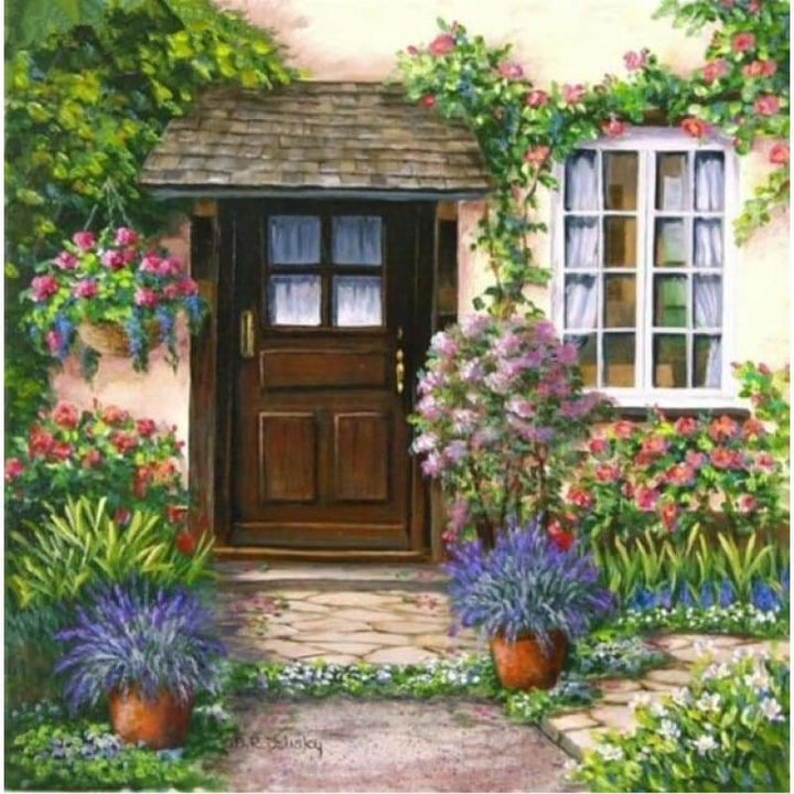 New Hot Sale Garden Door Picture Diy Full Drill - 5D Diamond