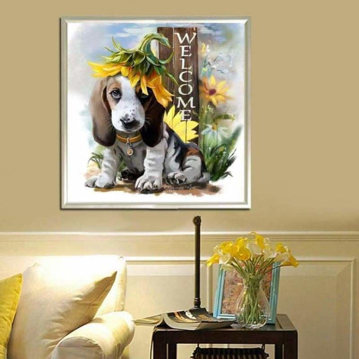 New Oil Painting Style Pet Dog Diy Full Drill - 5D Full 