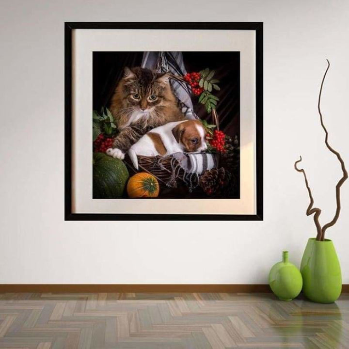 Full Drill - 5D DIY Diamond Painting Kits Pet Cat Dog - NEEDLEWORK KITS