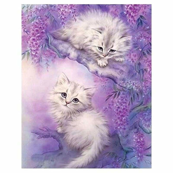 Oil Painting Style Cat Full Drill - 5D Diy Diamond Painting 