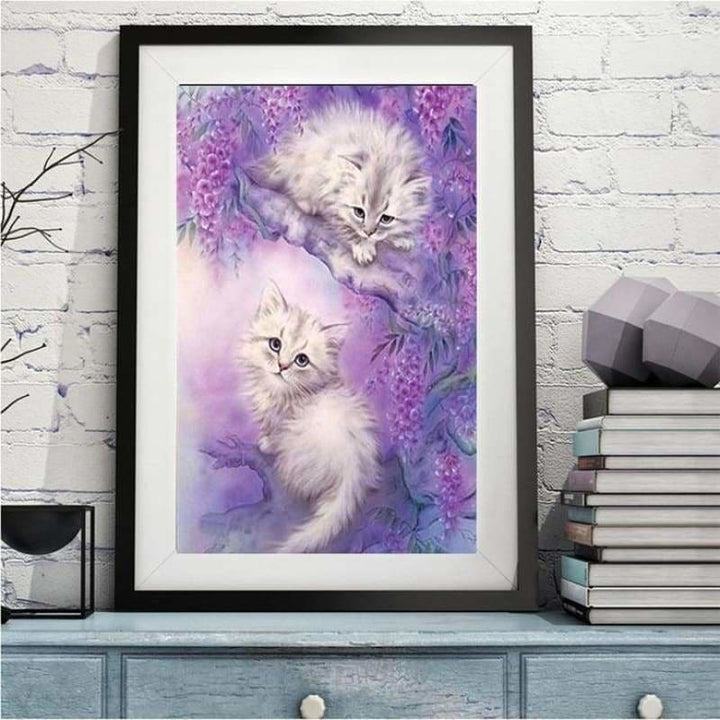 Oil Painting Style Cat Full Drill - 5D Diy Diamond Painting 