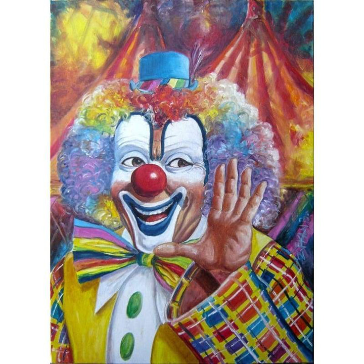 Full Drill - 5D Diamond Painting Kits Watercolored Smile Clown - NEEDLEWORK KITS