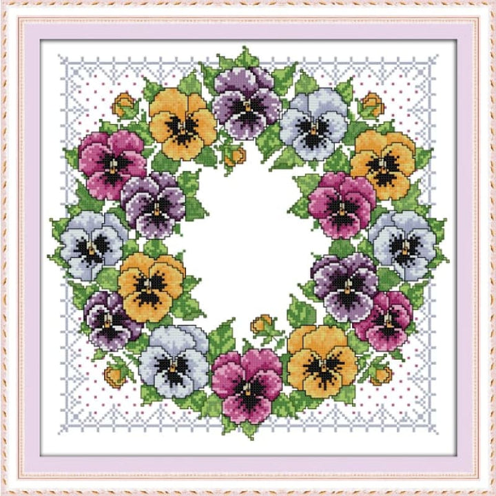 Pansy wreath