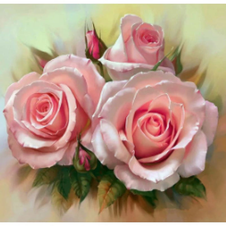 Pink Rose - NEEDLEWORK KITS