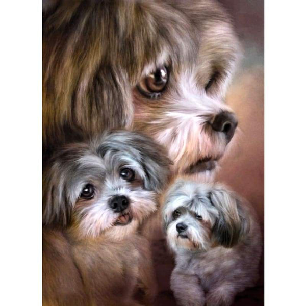 Precious Puppies 02 - Full Drill Diamond Painting - Special 
