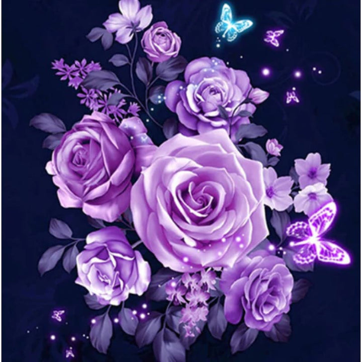 Purple Rose - NEEDLEWORK KITS