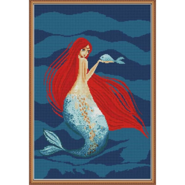 Red-haired mermaid