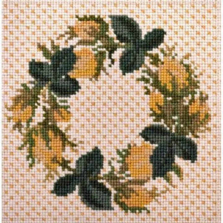 Rosebud Wreath - NEEDLEWORK KITS