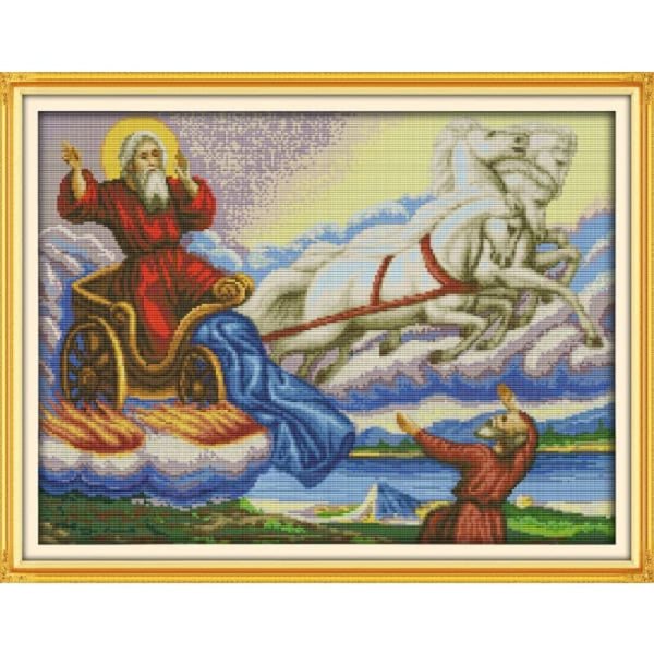 Santa Claus inside the carriage