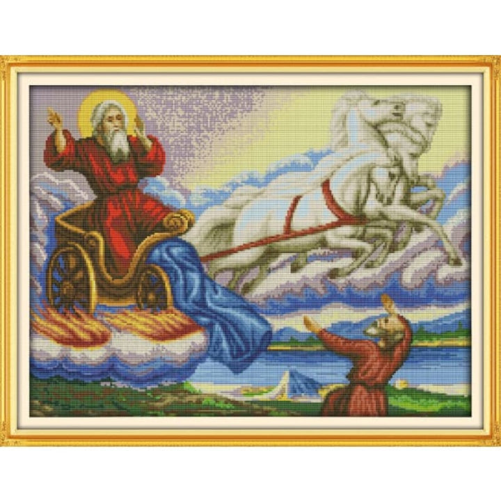 Santa Claus inside the carriage