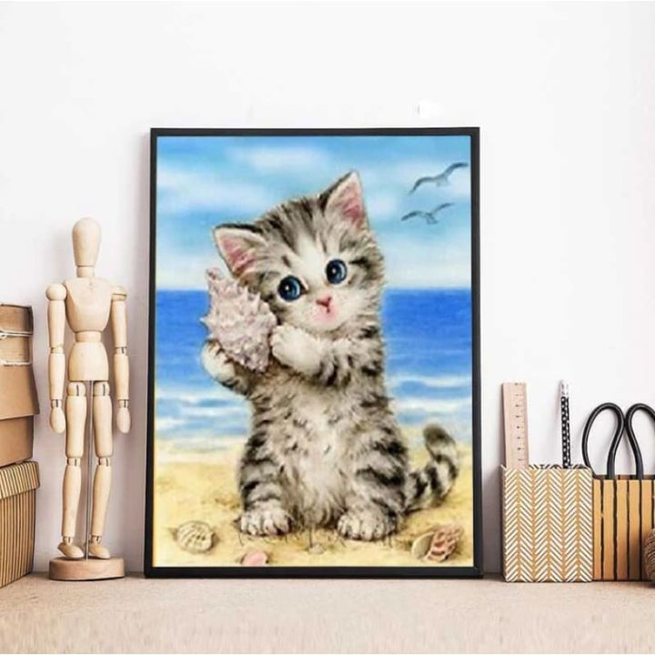 Seaside Kitty - NEEDLEWORK KITS
