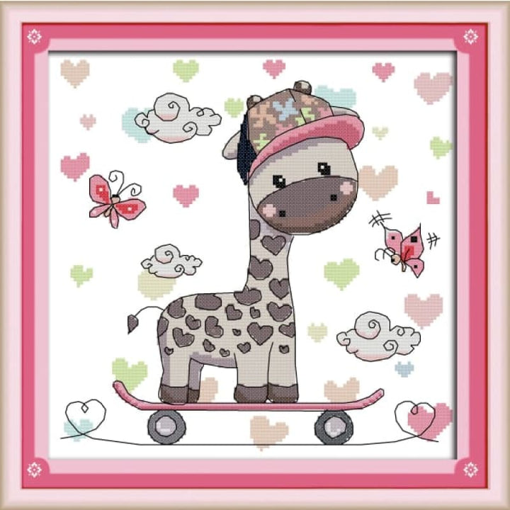 Skateboard Giraffe