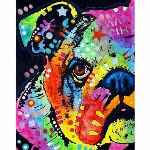 Special Colorful Dog Wall Decor Full Drill - 5D Diy Diamond 