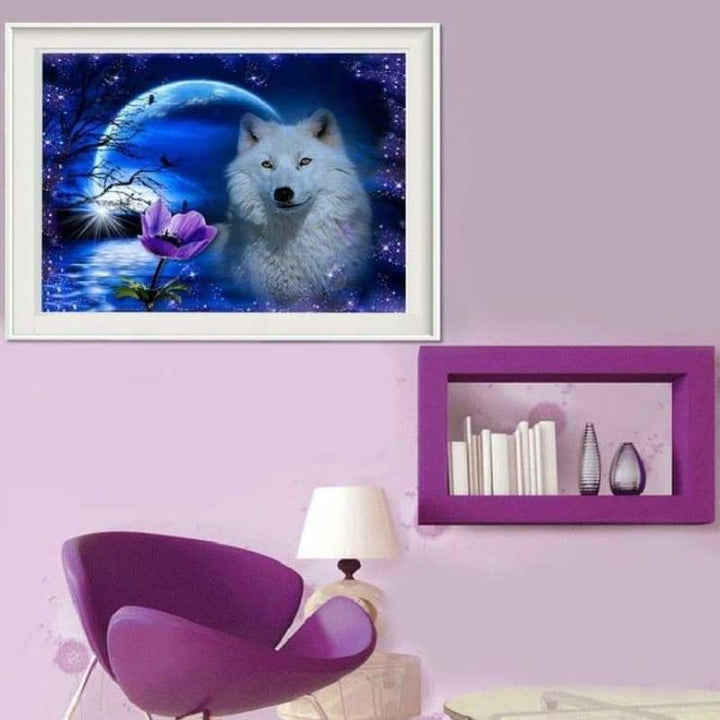 Special Dream Colorful Wolf Portrait Full Drill - 5D Diy 