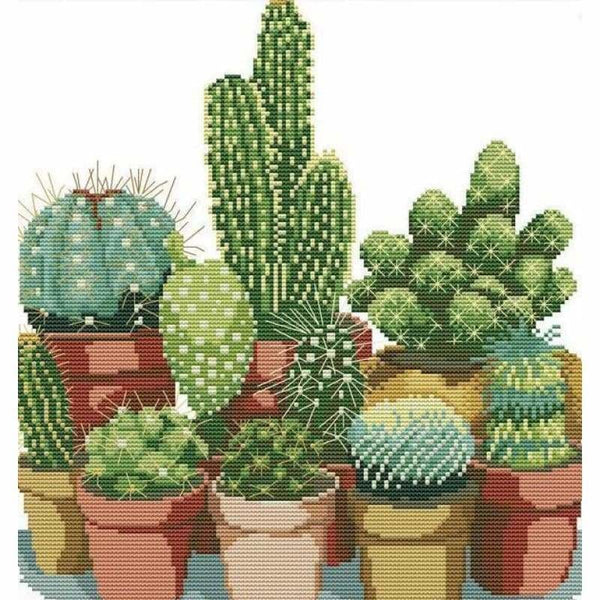 Full Drill - 5D DIY Diamond Painting Kits Cartoon Plant Cactus - NEEDLEWORK KITS