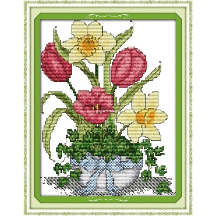 Spring flower vase
