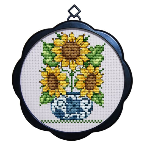 Sunflower potted - 11CT / 17×17