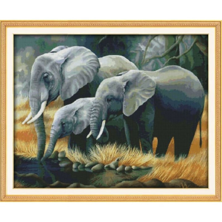 The family of elephants