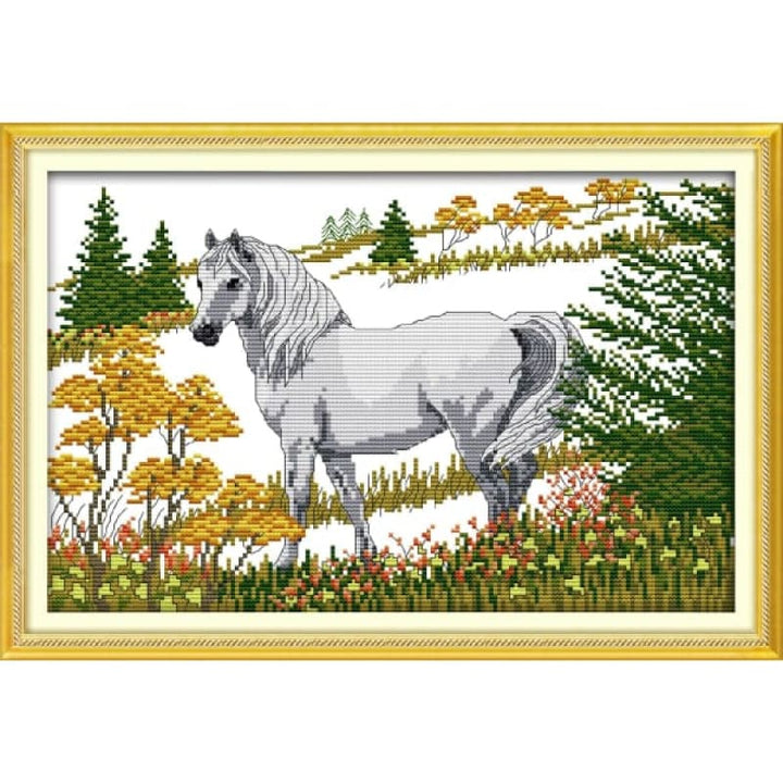 The horse in the forest