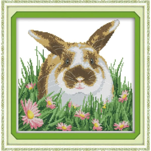 The rabbit in the flowers