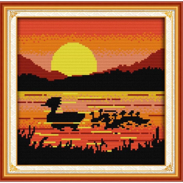 The sunset ducks