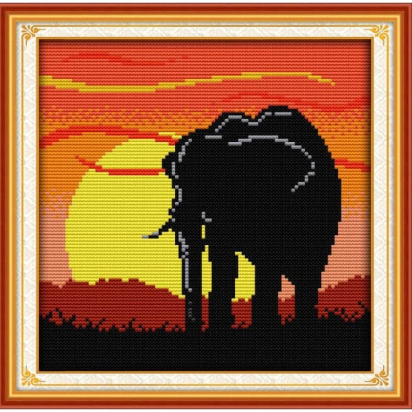 The sunset elephant