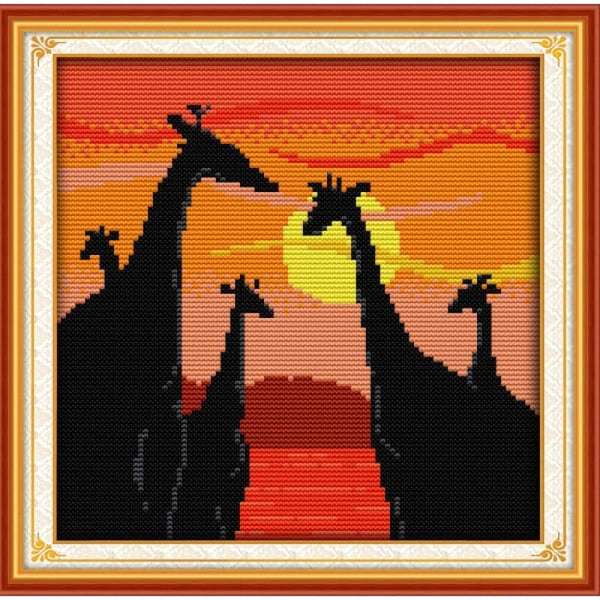 The sunset giraffe