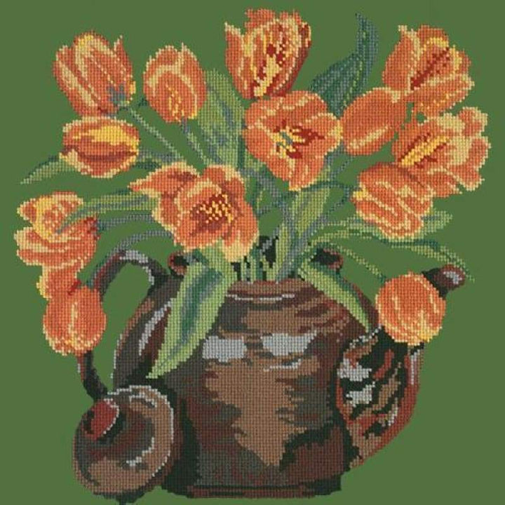 Tulip Teapot - NEEDLEWORK KITS