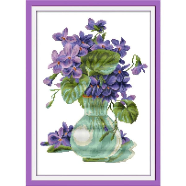 Violet vase