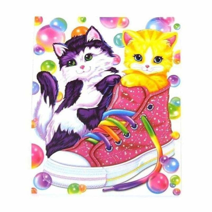 Full Drill - 5D DIY Diamond Painting Kits Watercolor Cartoon Cute Cats - NEEDLEWORK KITS