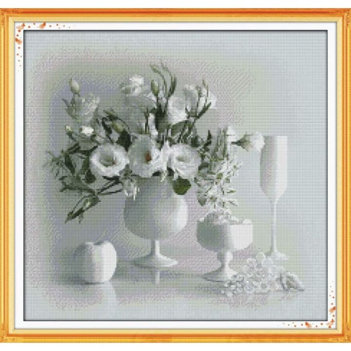 White vase