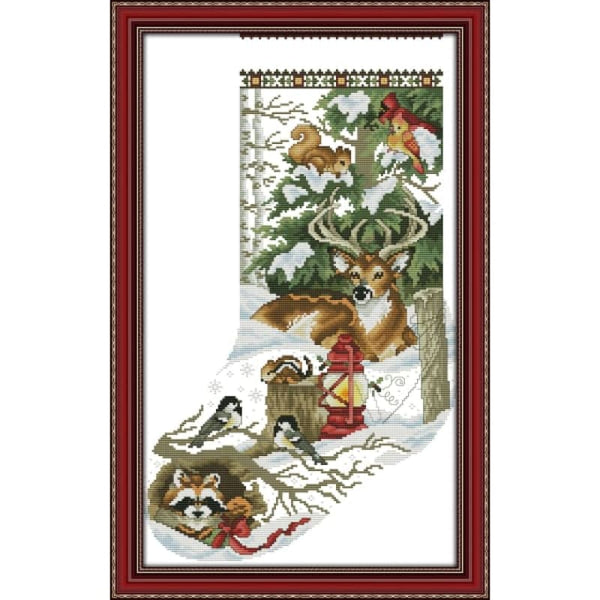 Winter jungle Christmas stockings