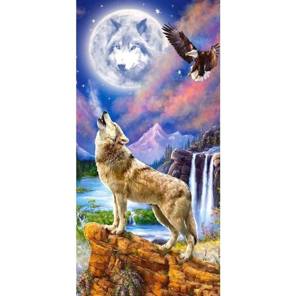 Wolfs Night- Full Drill Diamond Painting - Special Order - 