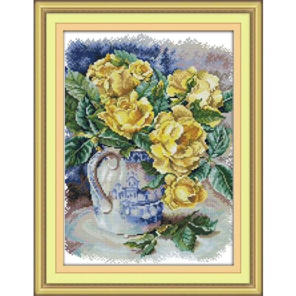 Yellow rose (oil painting)